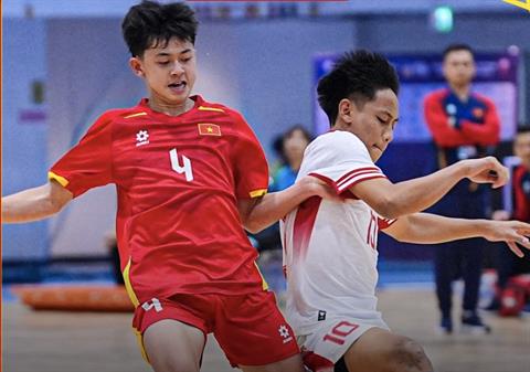 Đội trẻ futsal Việt Nam ngược dòng quả cảm, cầm hòa Indonesia